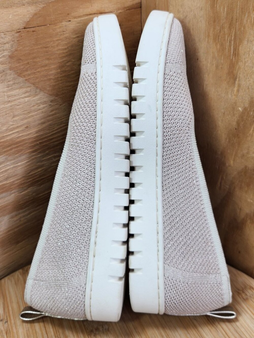 Vioninc Uptown Knit Skimmer Casual Flat Shoes Womens Size 7.5 Wide Worn Once - Picture 7 of 9